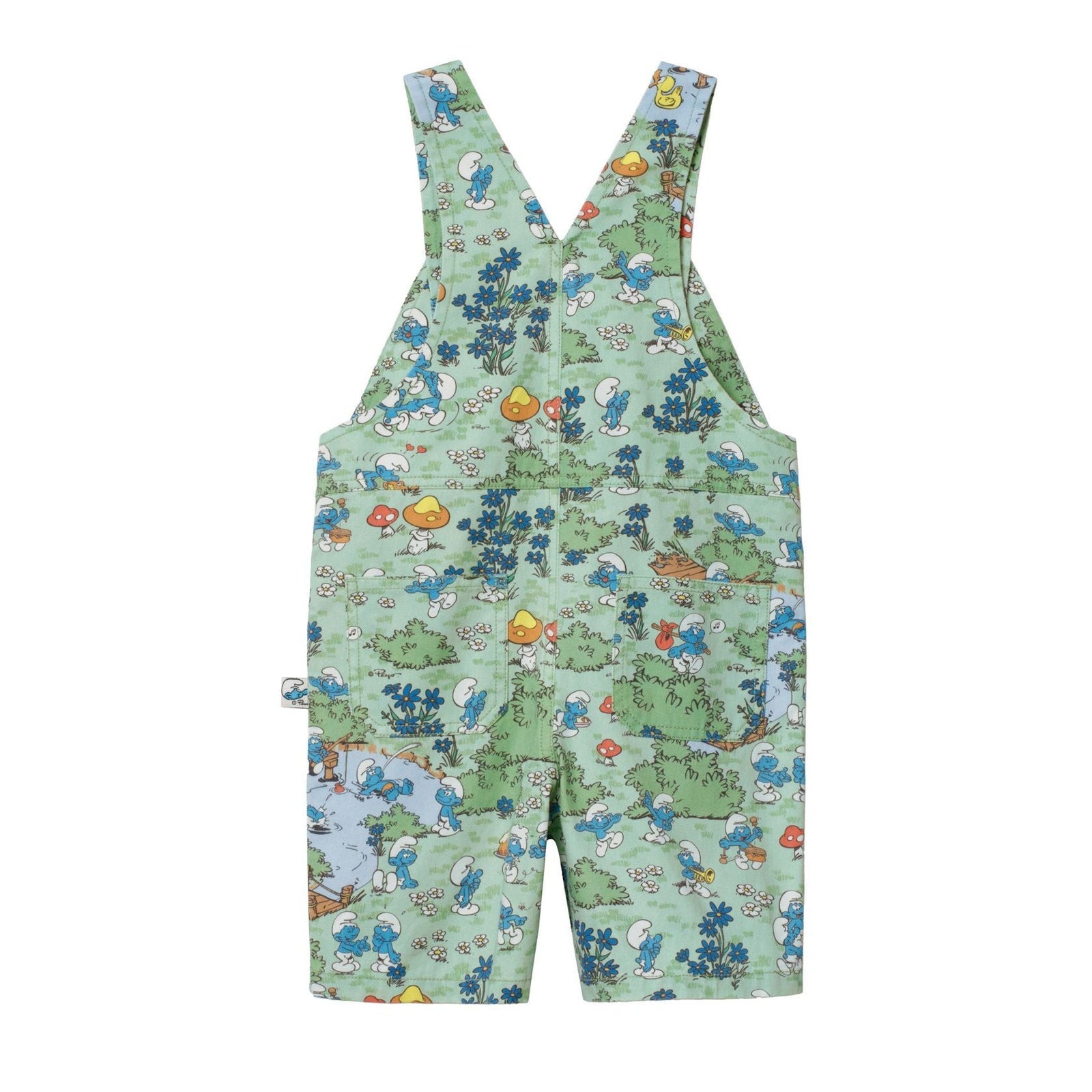 Goldie & Ace x The Smurfs Village Print Burton Overall, product shot 2