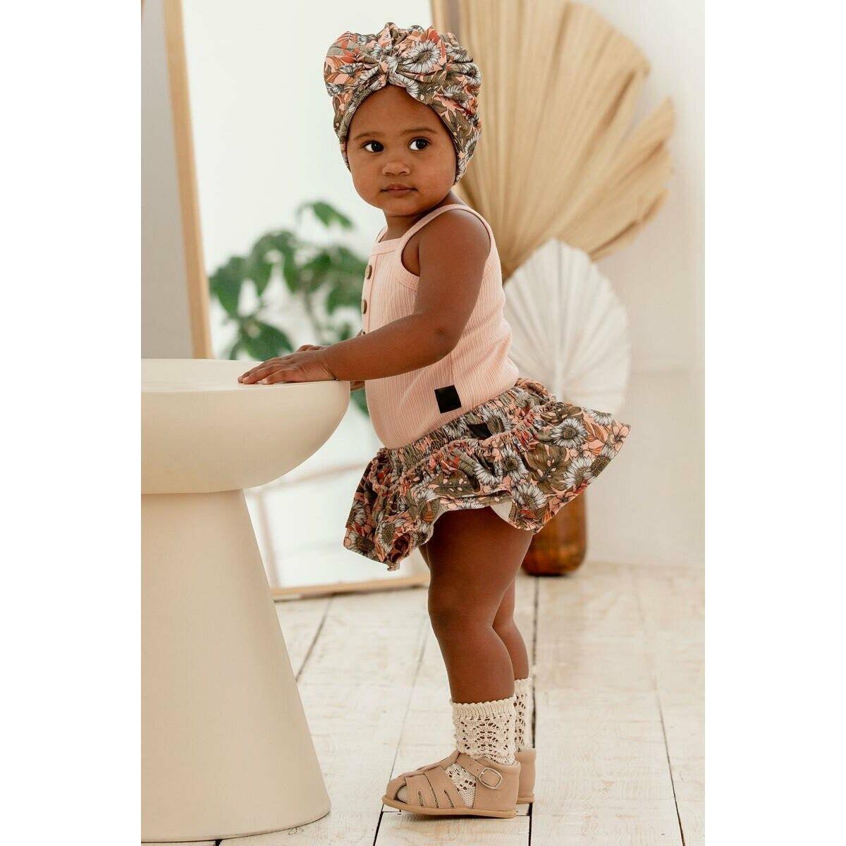 Shell Pink Rib Singlet Bodysuit