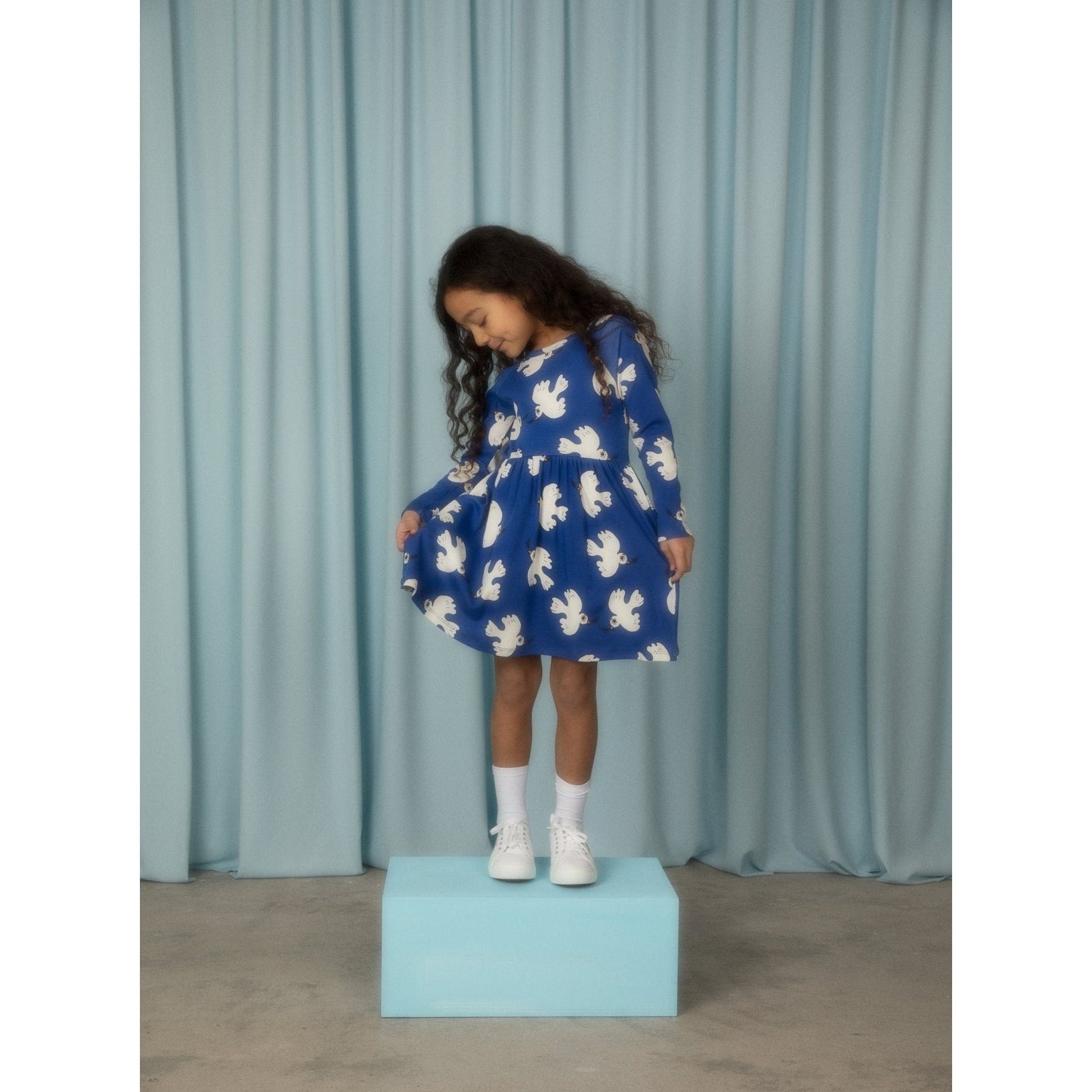 Peace Dove Aop Ls Dress