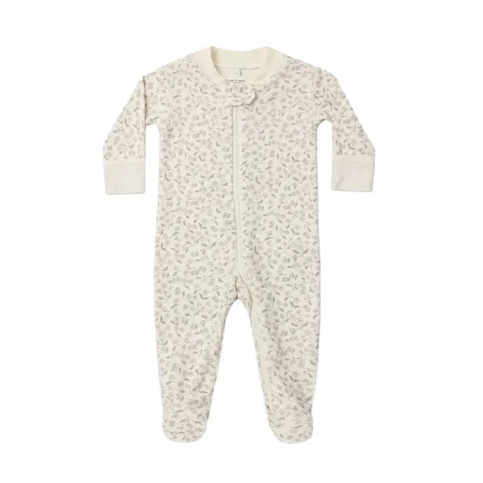 Zip Long Sleeve Sleeper Footie Floret
