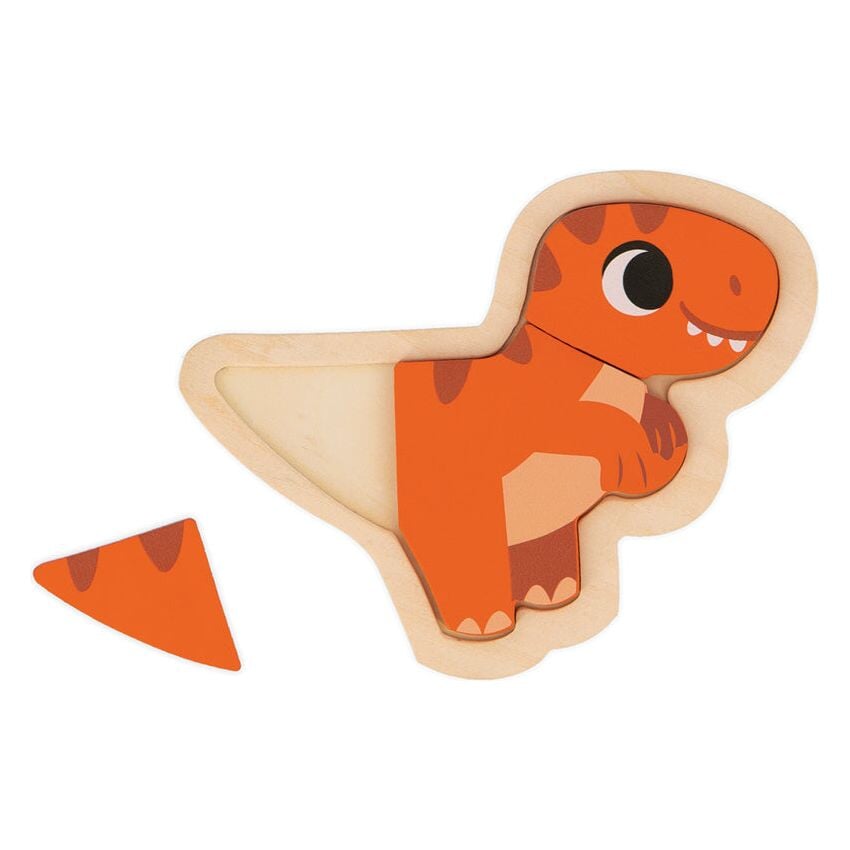 Dino Progressive Wood Puzzle