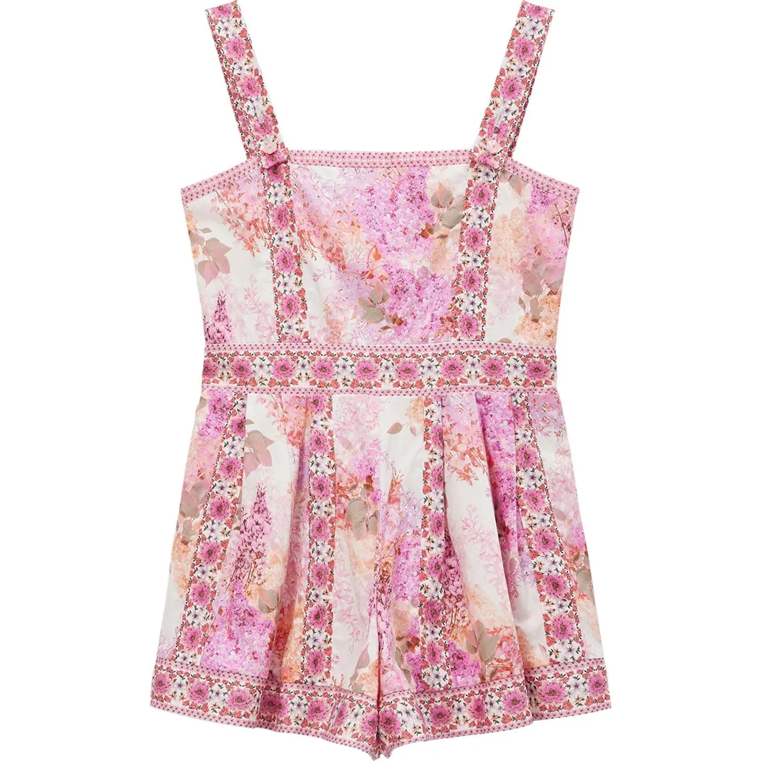Hydrangea Romper - Floral