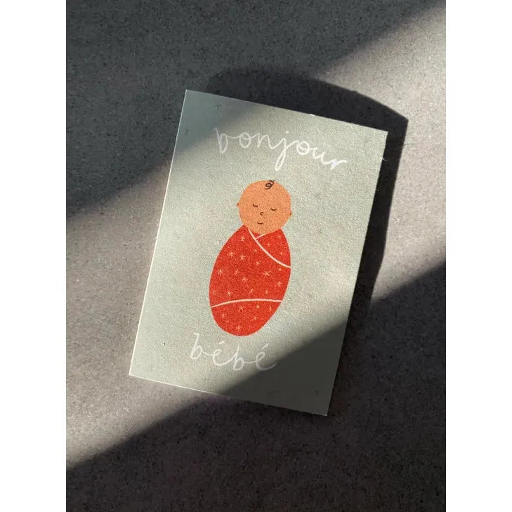 Bonjour Bebe Mini Mint Card