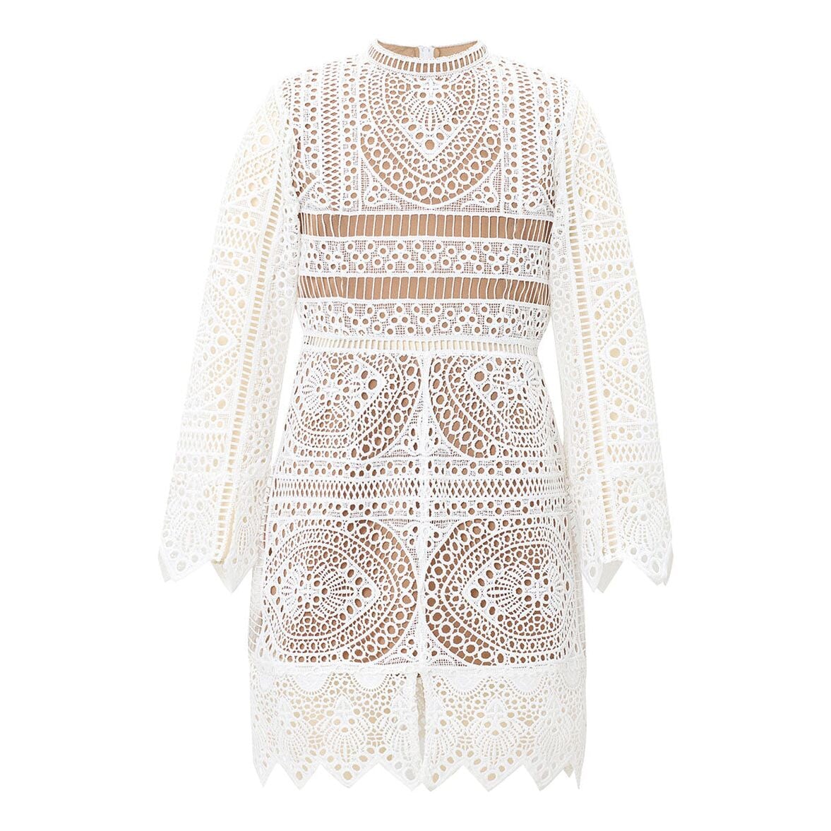 Mania Lace Dress - Ivory
