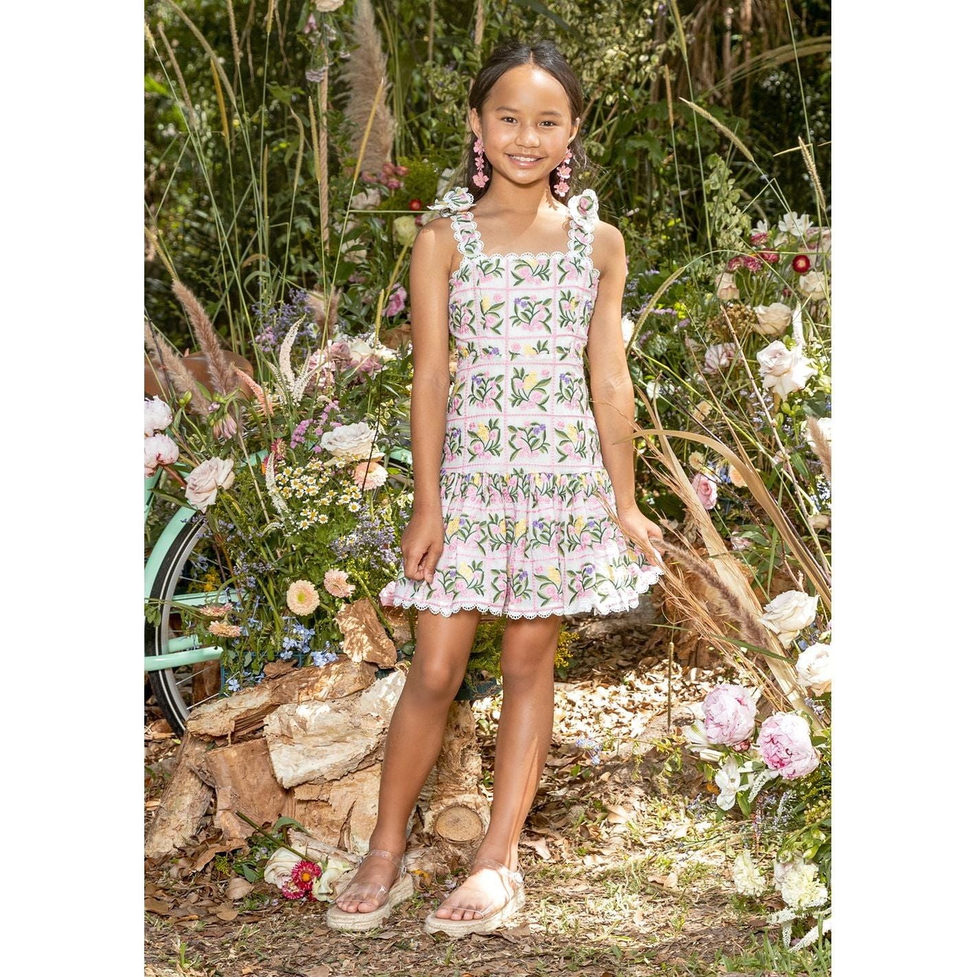 Millie Embroidered Mini Dress