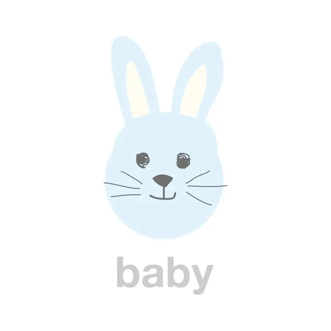 Blue Bunny Baby Card S