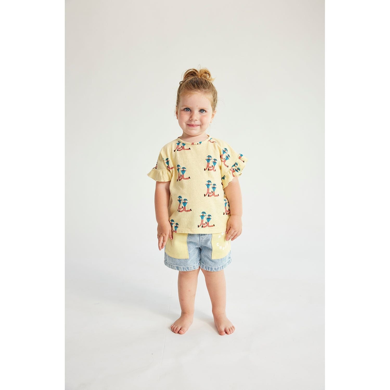 Baby Dancing Giants All Over Ruffle T-Shirt