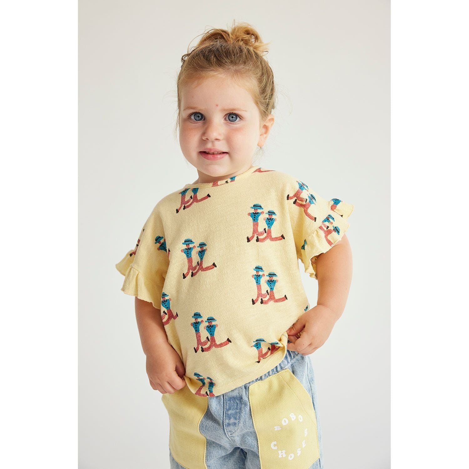 Baby Dancing Giants All Over Ruffle T-Shirt