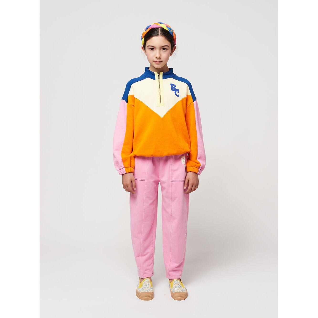 Bc Color Block Zipped Sweatshirt