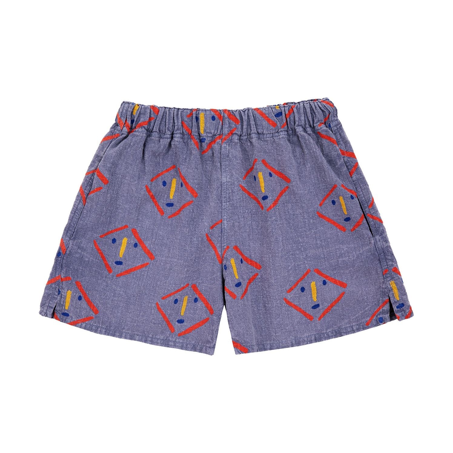 Masks All Over Woven Shorts