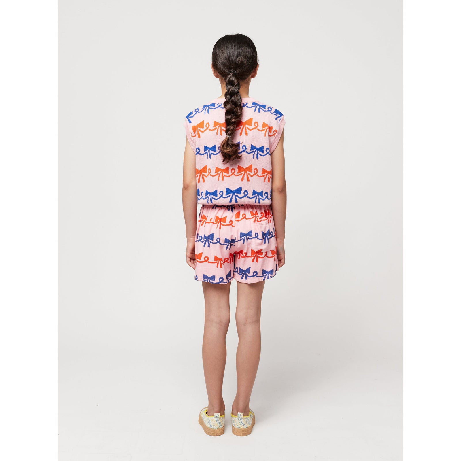 Ribbon Bow All Over Woven Shorts