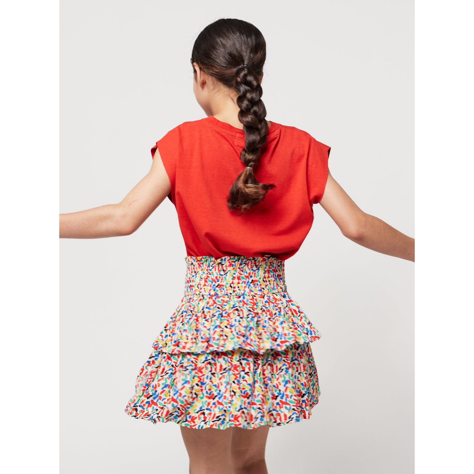 Confetti All Over Woven Ruffle Skirt