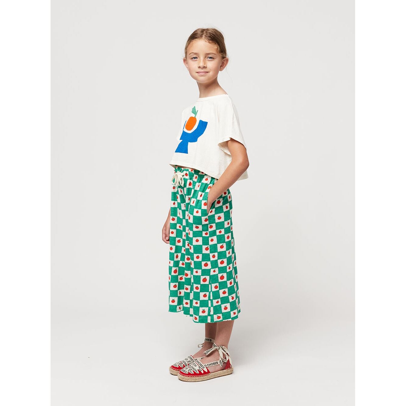 Tomato All Over Culotte Pants