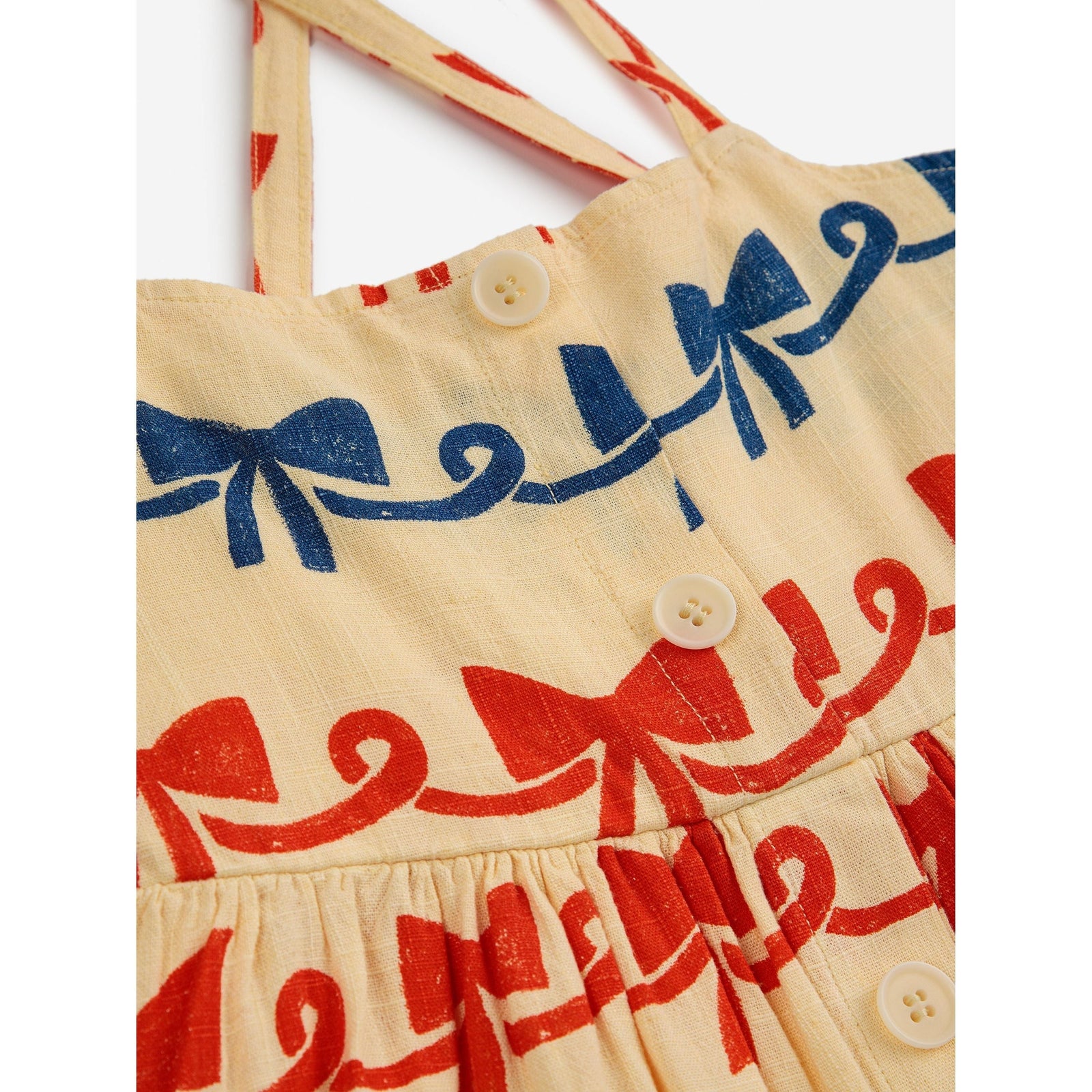 Ribbon Bow All Over Woven Dress