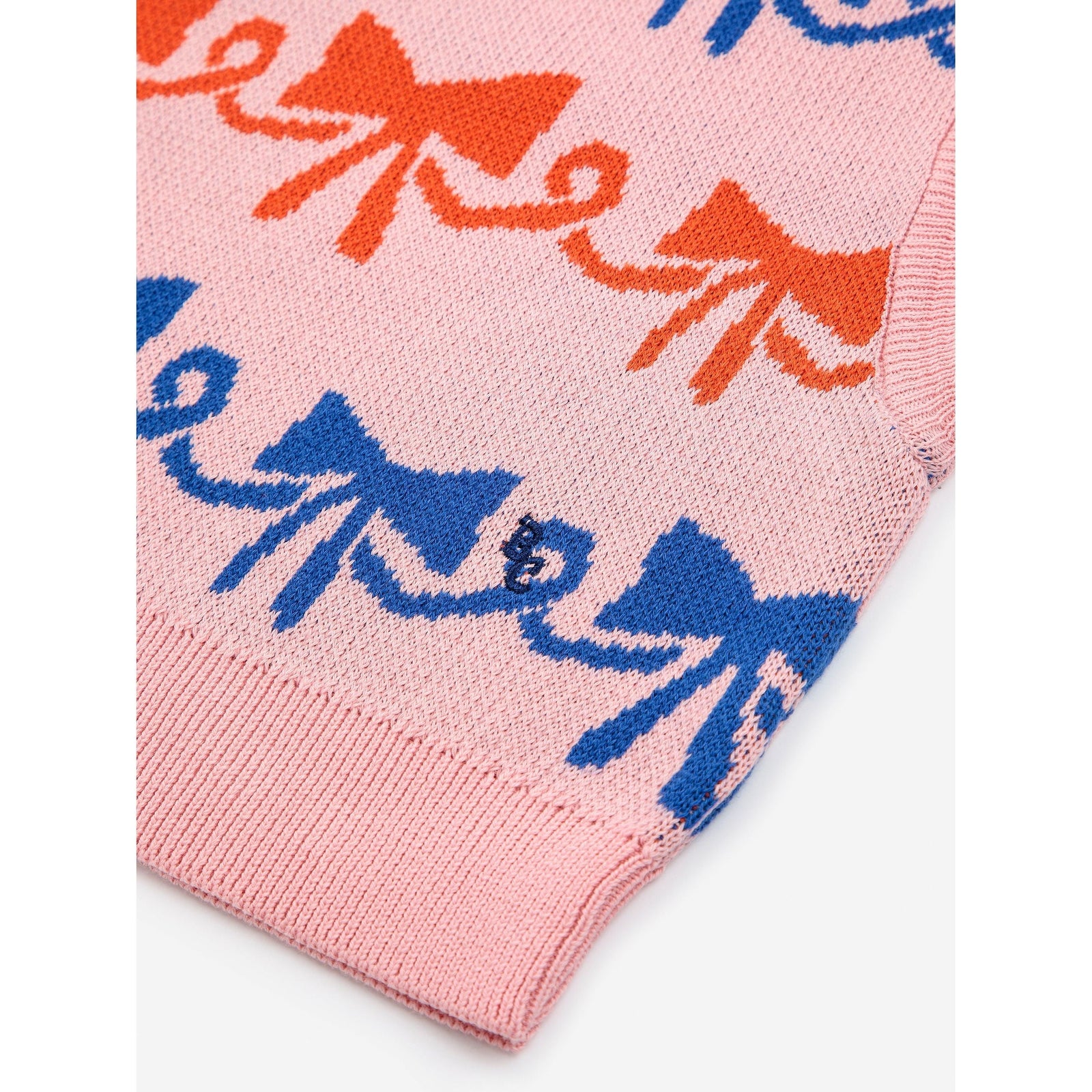 Ribbon Bow All Over Jacquard Vest