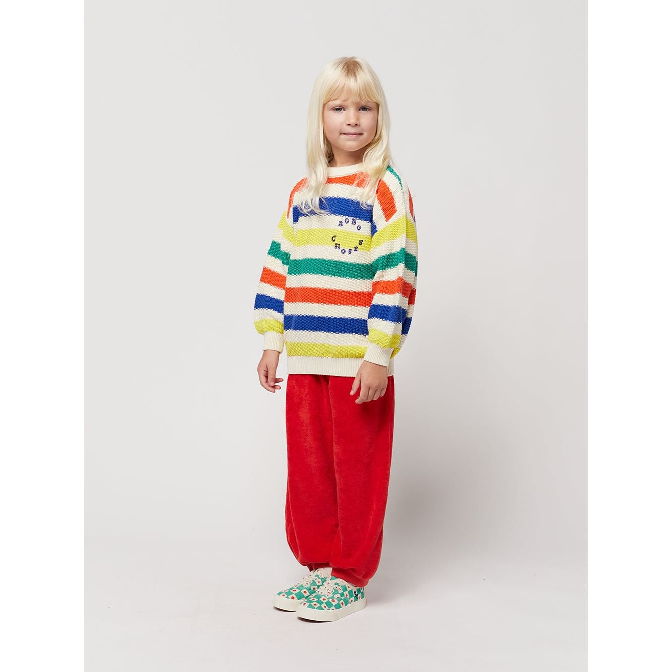 Bobo Choses Multicolor Stripes Jumper