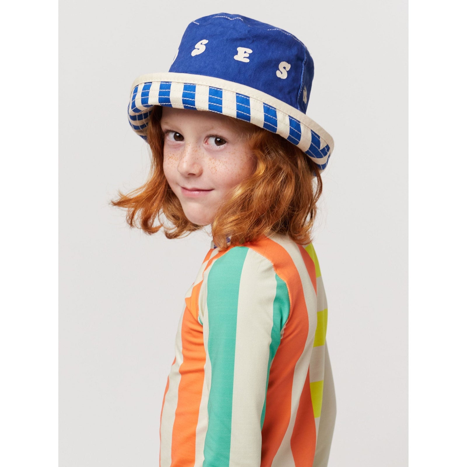 Multicolor Stripes Reversible Hat