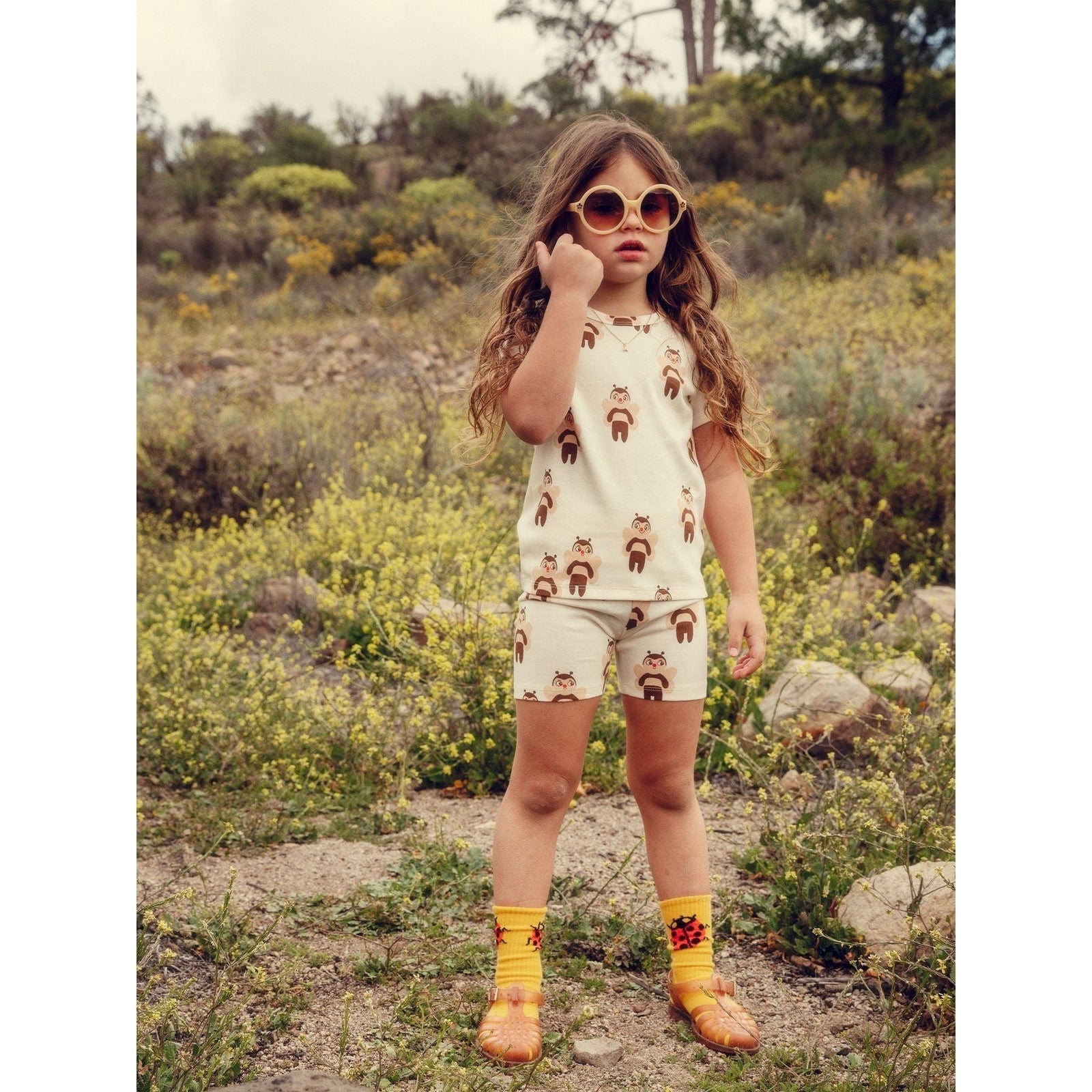 Bees Aop Bike Shorts