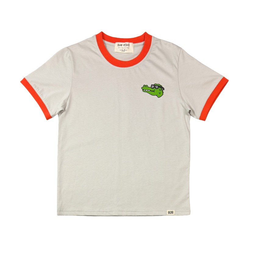 Retro Ringer Croc Tee