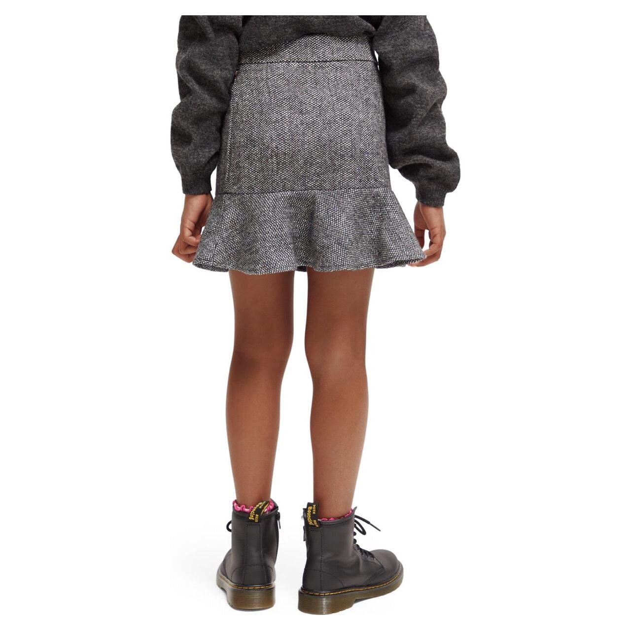 Herringbone Mini Skirt