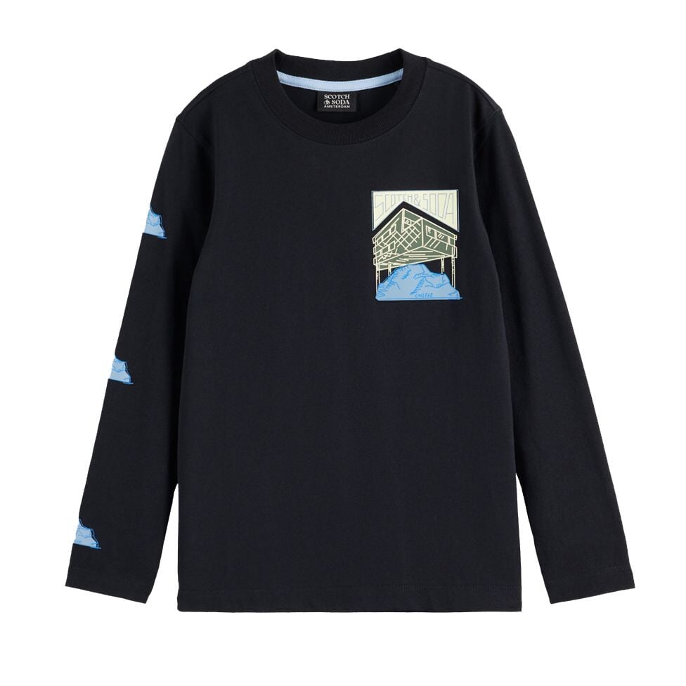Artwork Long Sleeved T-Shirt - Anthracite