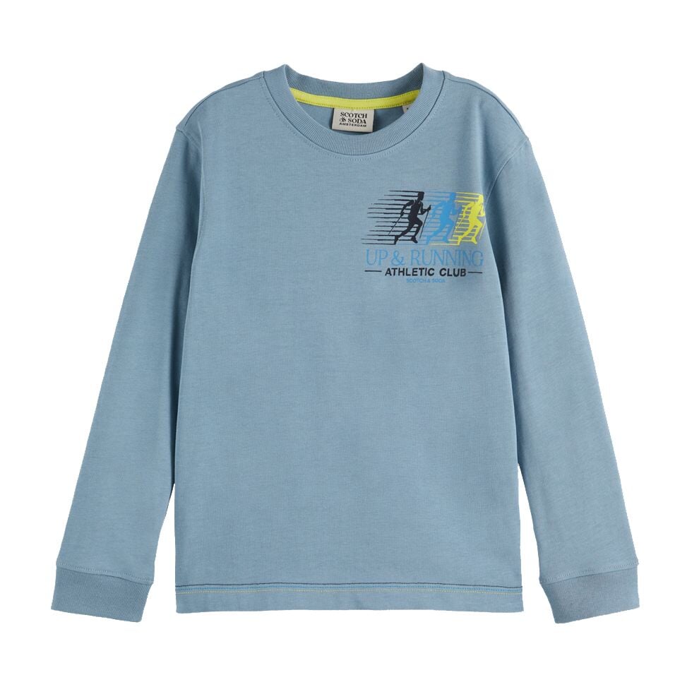 Artwork Long Sleeved T-Shirt - Faded Denim