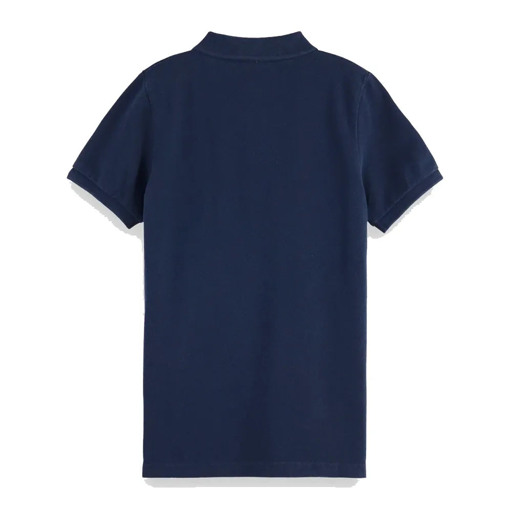 Garment-Dyed Pique Polo - Sky Captain