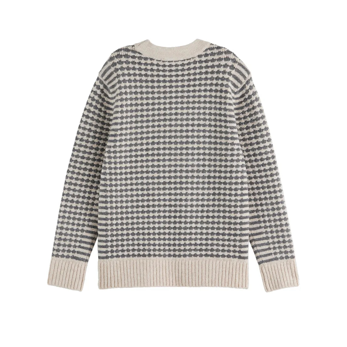 Chenille Pullover - Grey Melange
