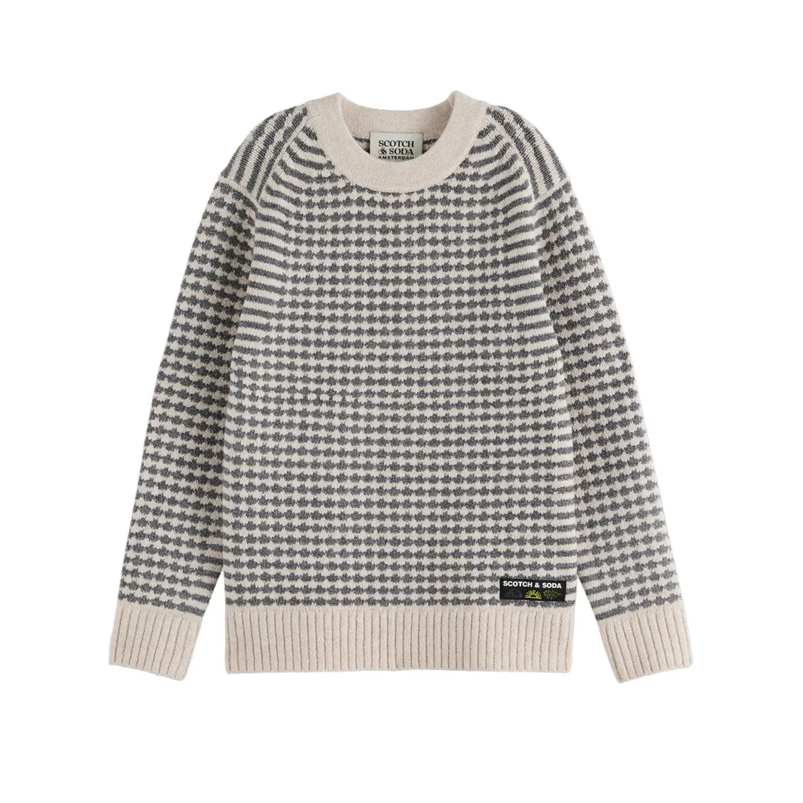 Chenille Pullover - Grey Melange