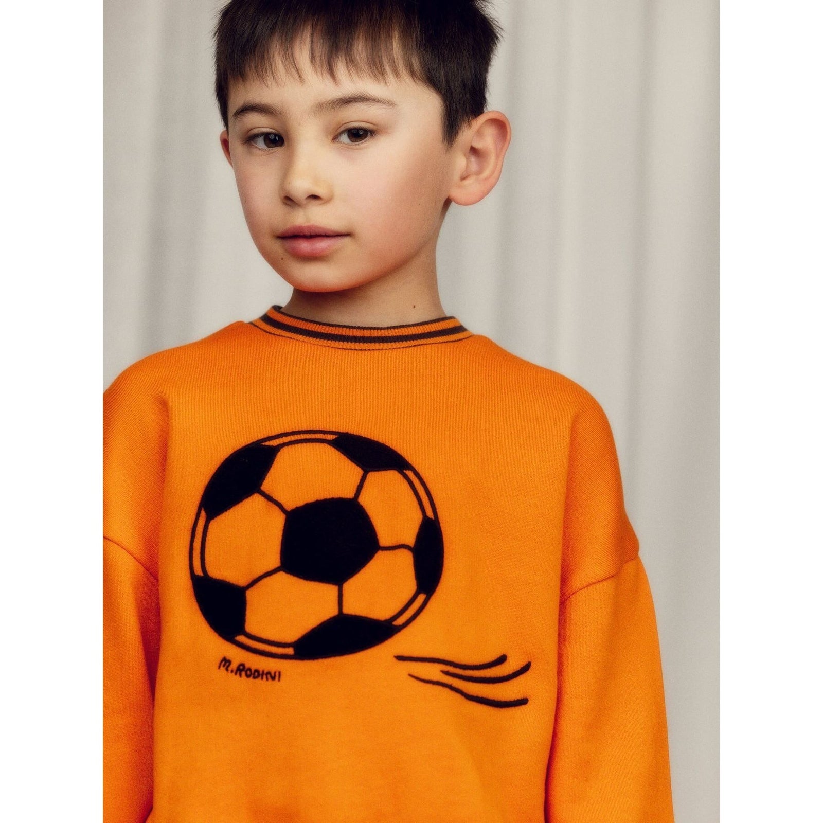 Football Chenille Sweatshirt - Orange