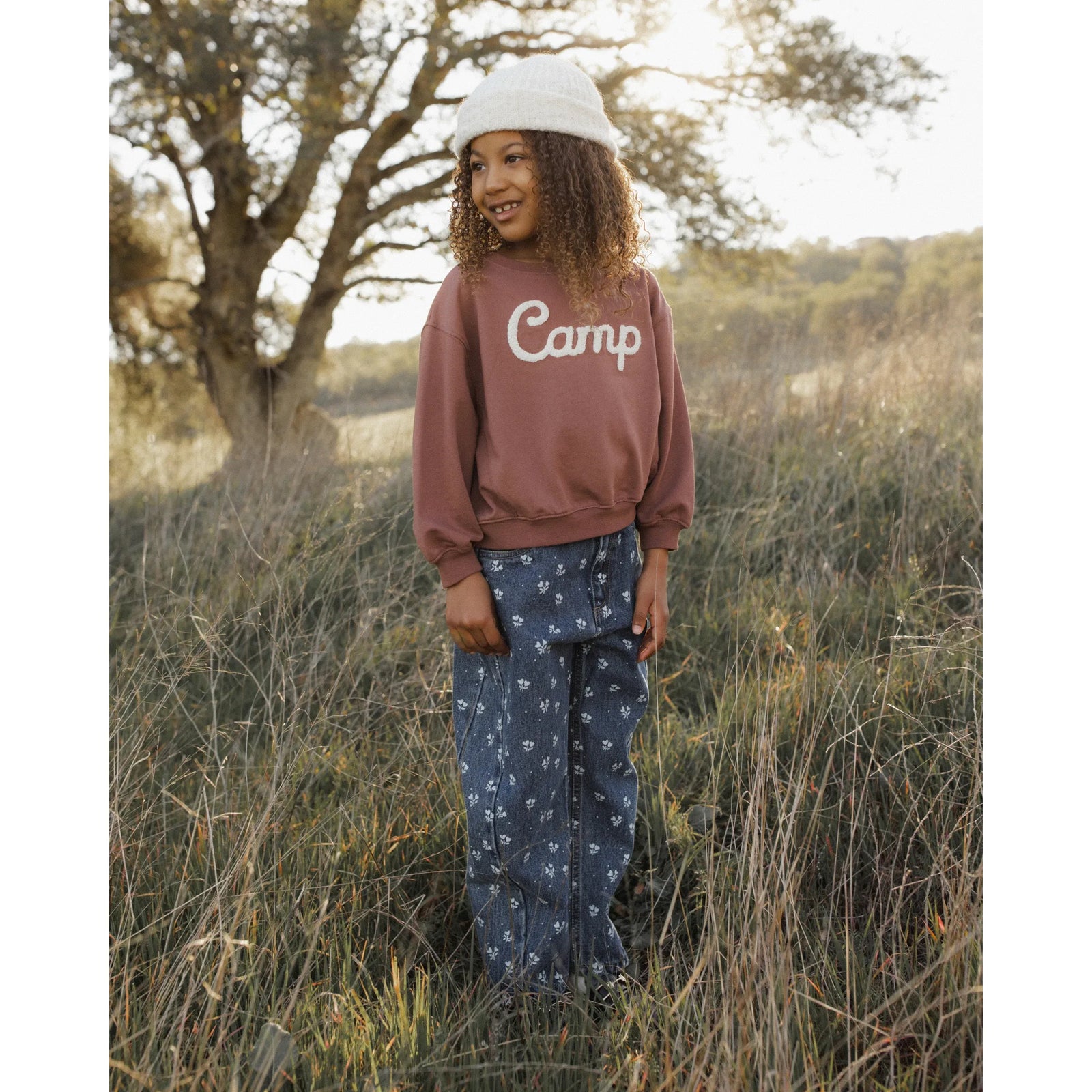 Barrel Pant Heart Ditsy