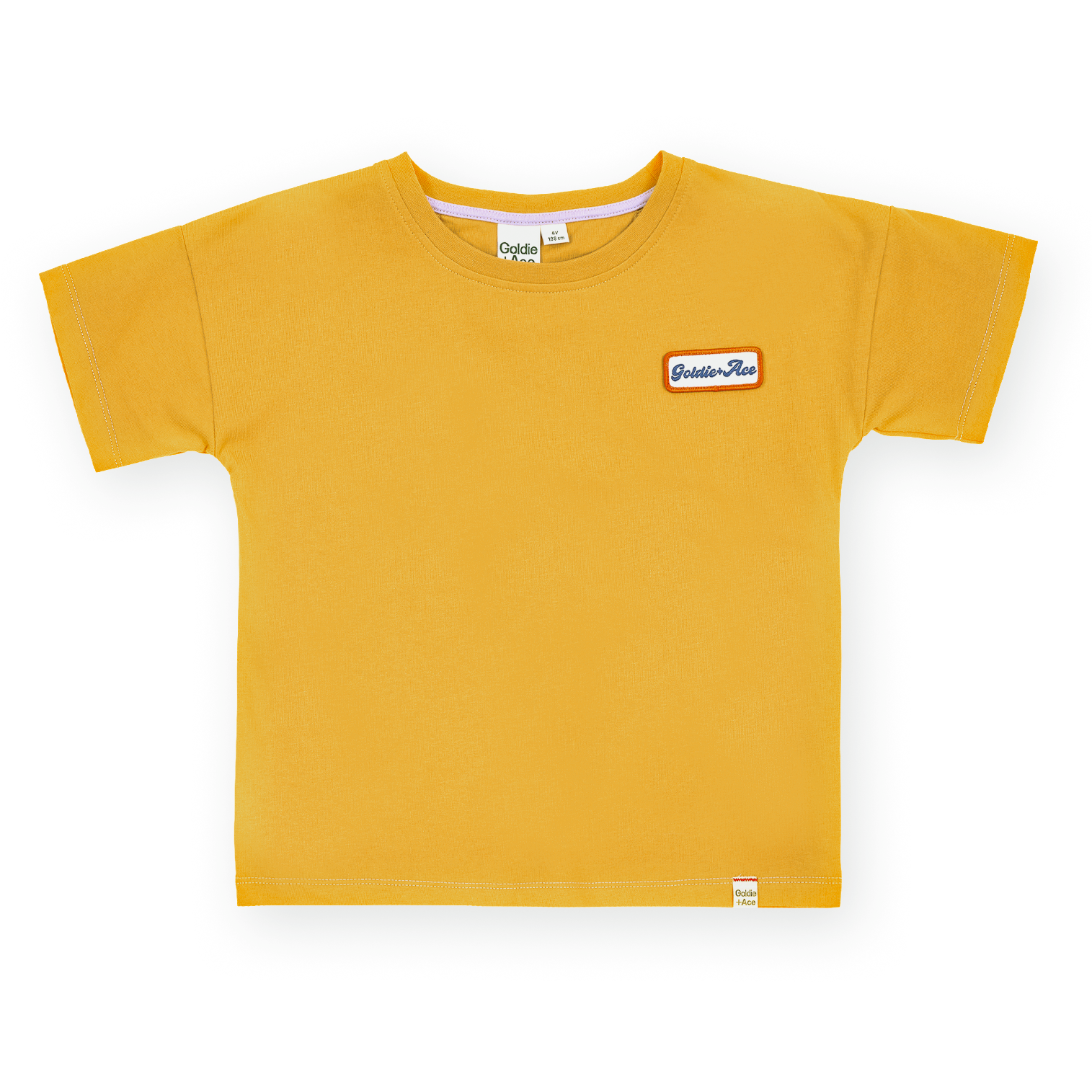 Contrast Stitch T-Shirt Yeloow