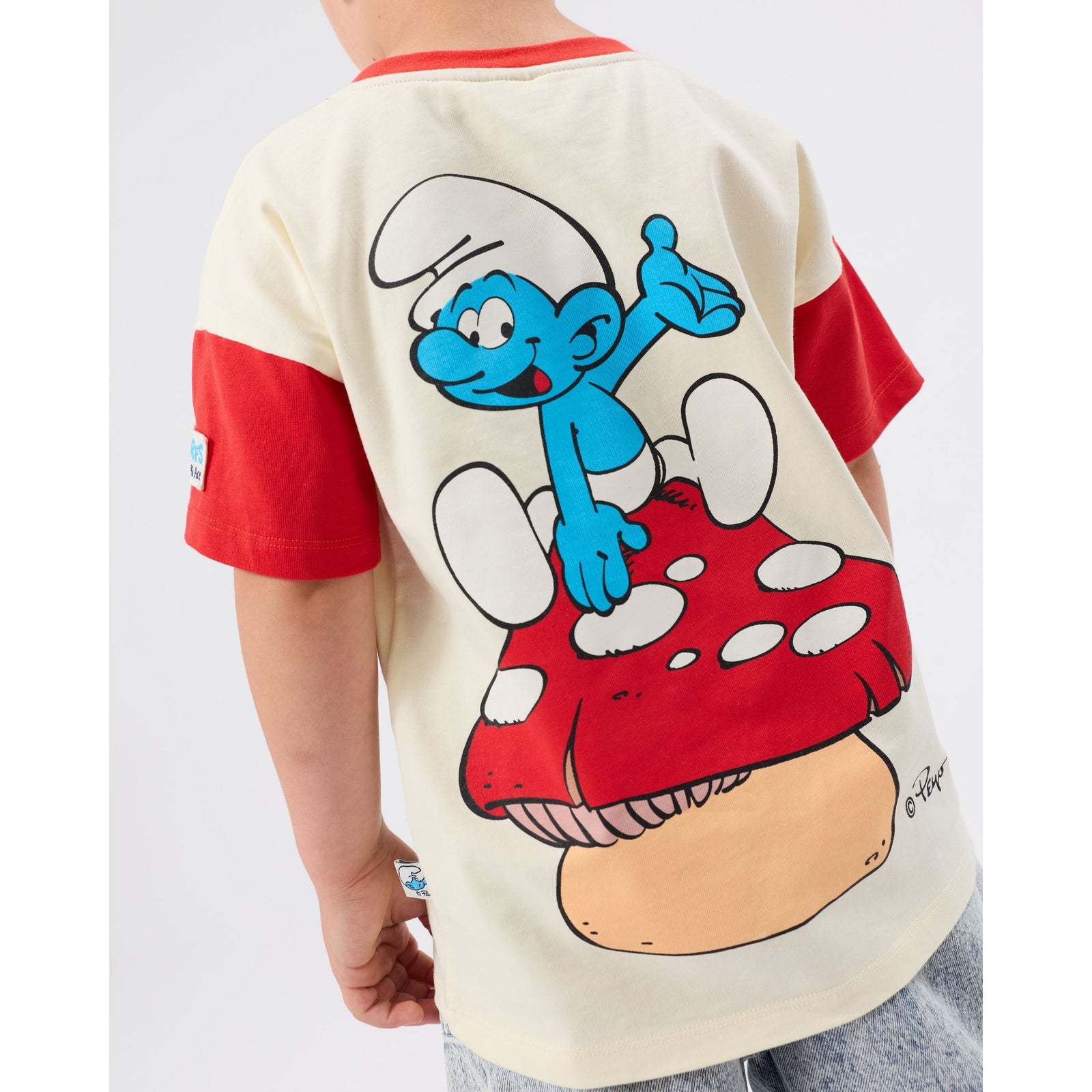Child wearing Goldie & Ace x The Smurfs Classic T-Shirt, view 5
