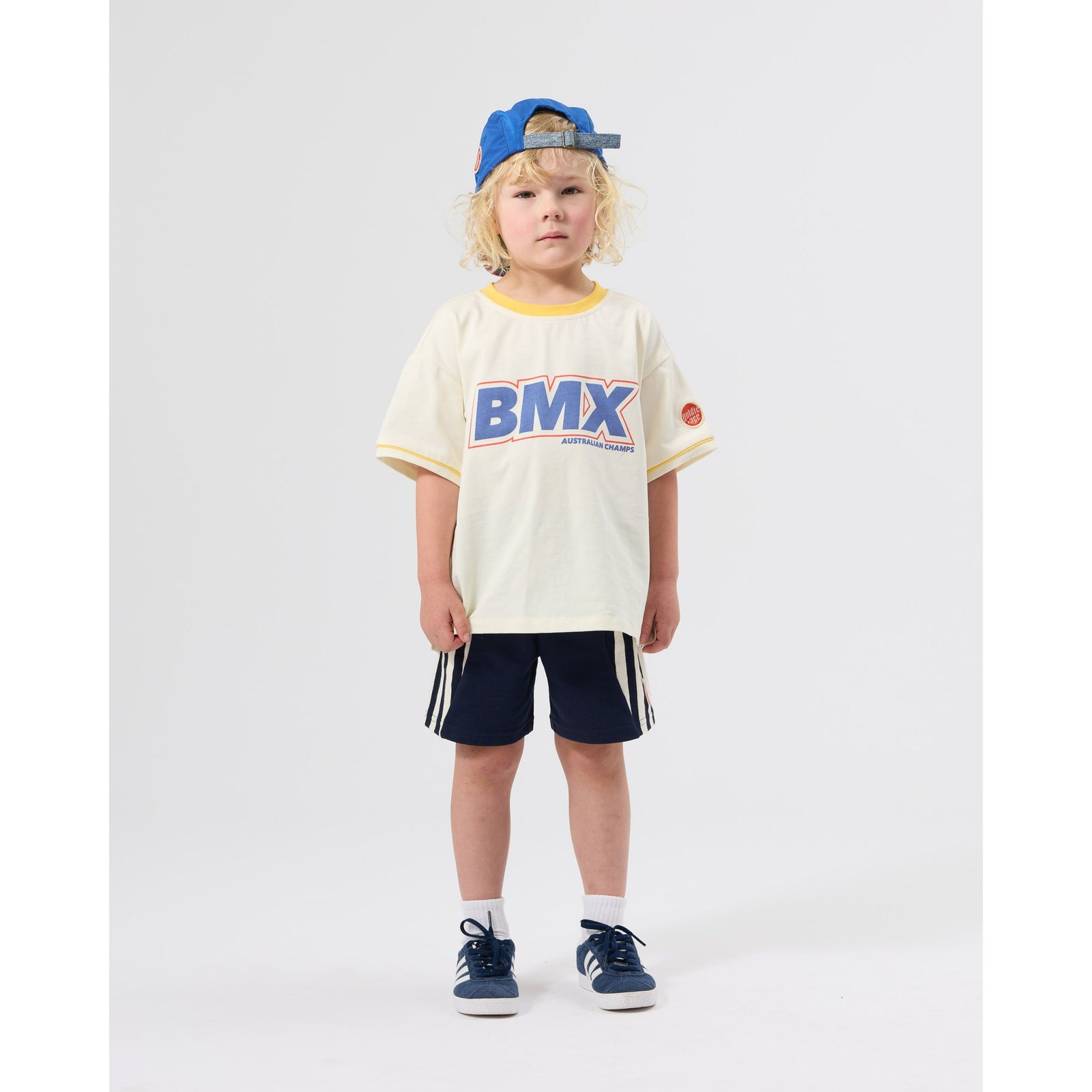 Colour Block Vintage Denim Cap