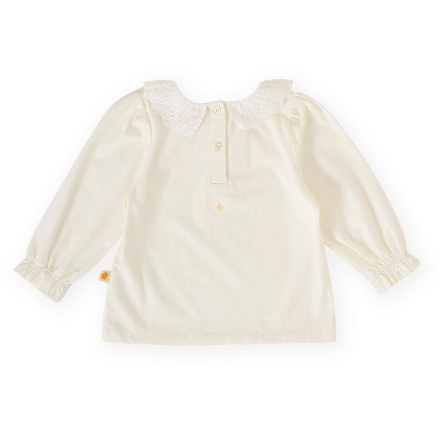 Goldie & Ace Laura Puff Sleeve Collar Long Sleeve Top, product flat lay 2
