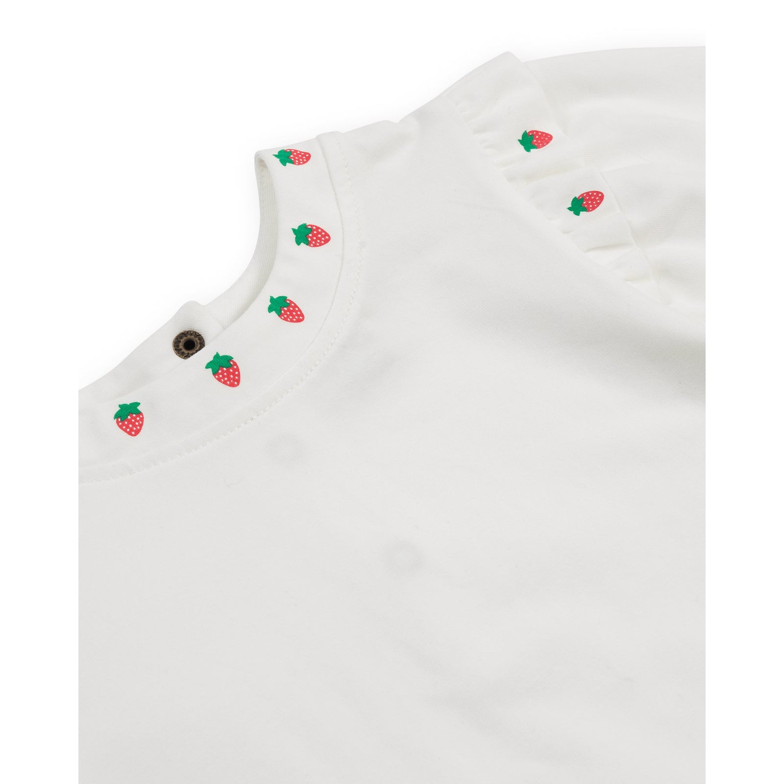 Goldie & Ace Mini Strawberry Long Sleeve Top, product flat lay 3