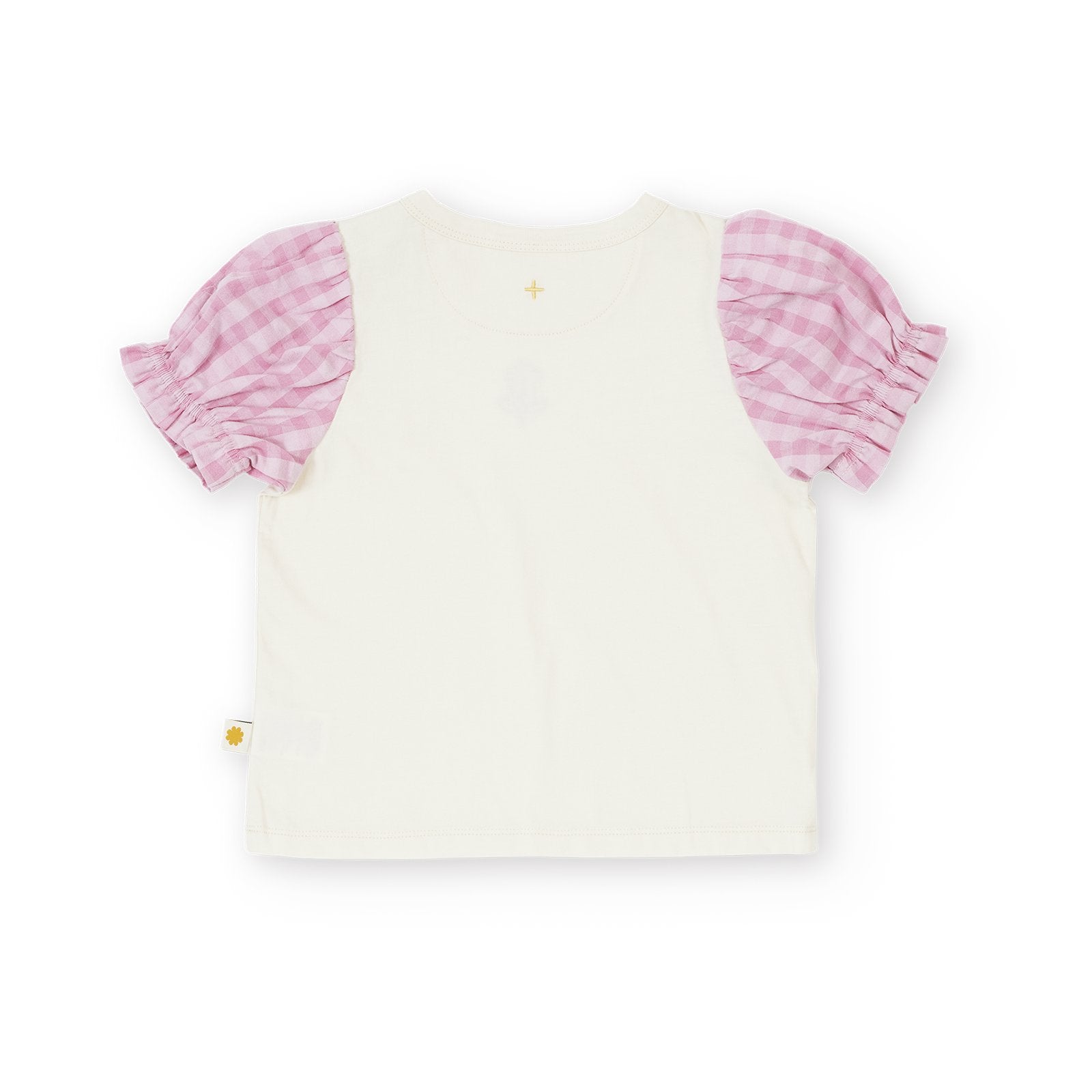 Gingham Puff Sleeve Top