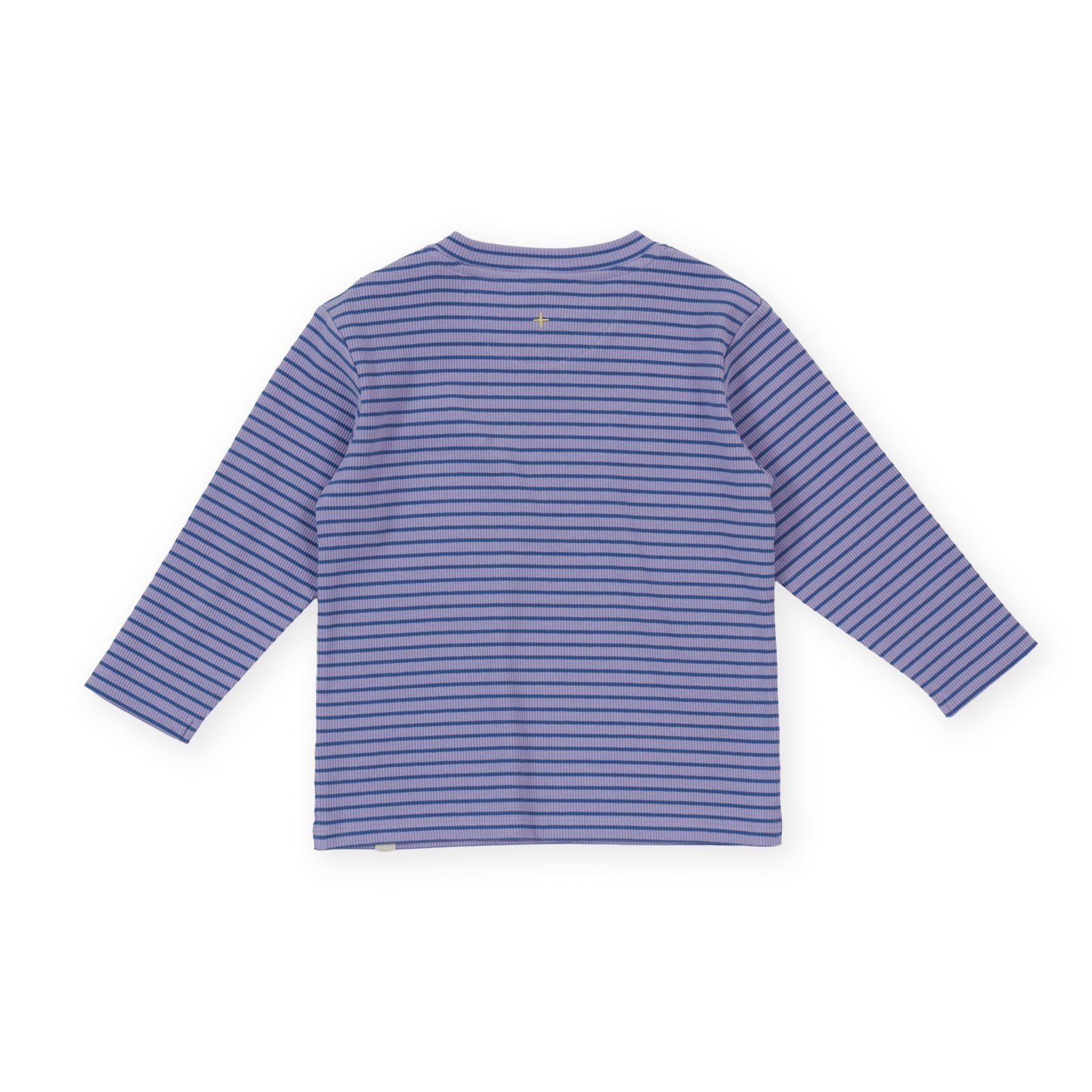 Goldie & Ace Essential Stripe Rib Top Purple, product flat lay 2