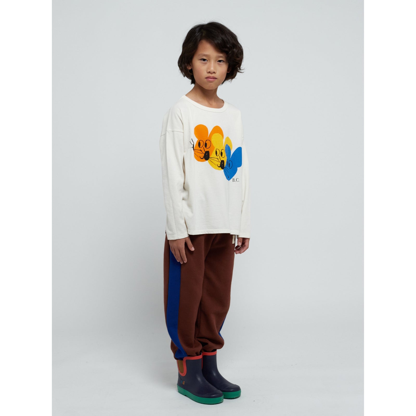 Multicolor Mouse Long Sleeve T-Shirt