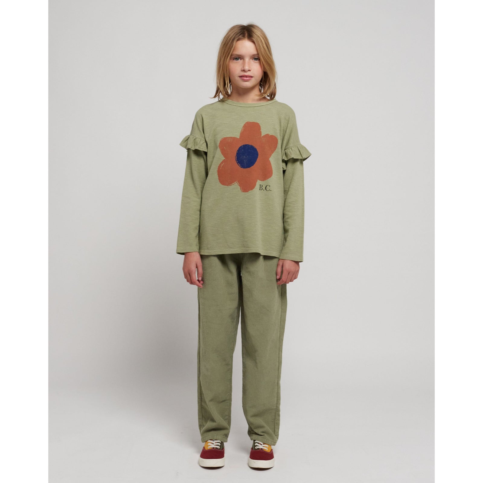 Big Flower Ruffle T-Shirt
