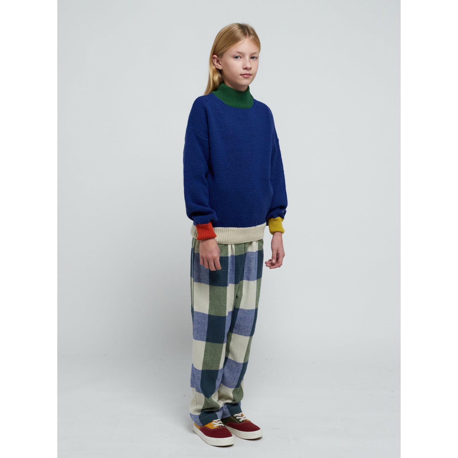 Plaid Check Jacquard Pants