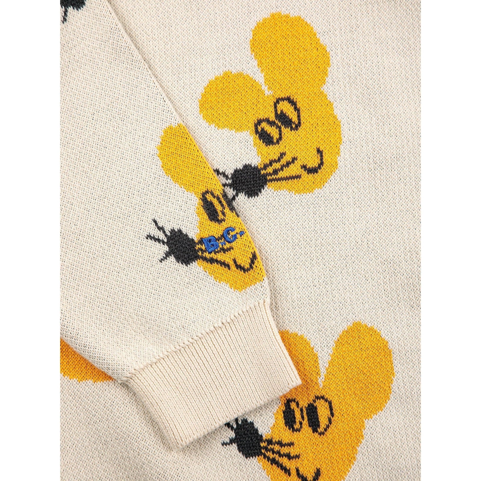 Mouse All Over Jacquard Cotton Jumper