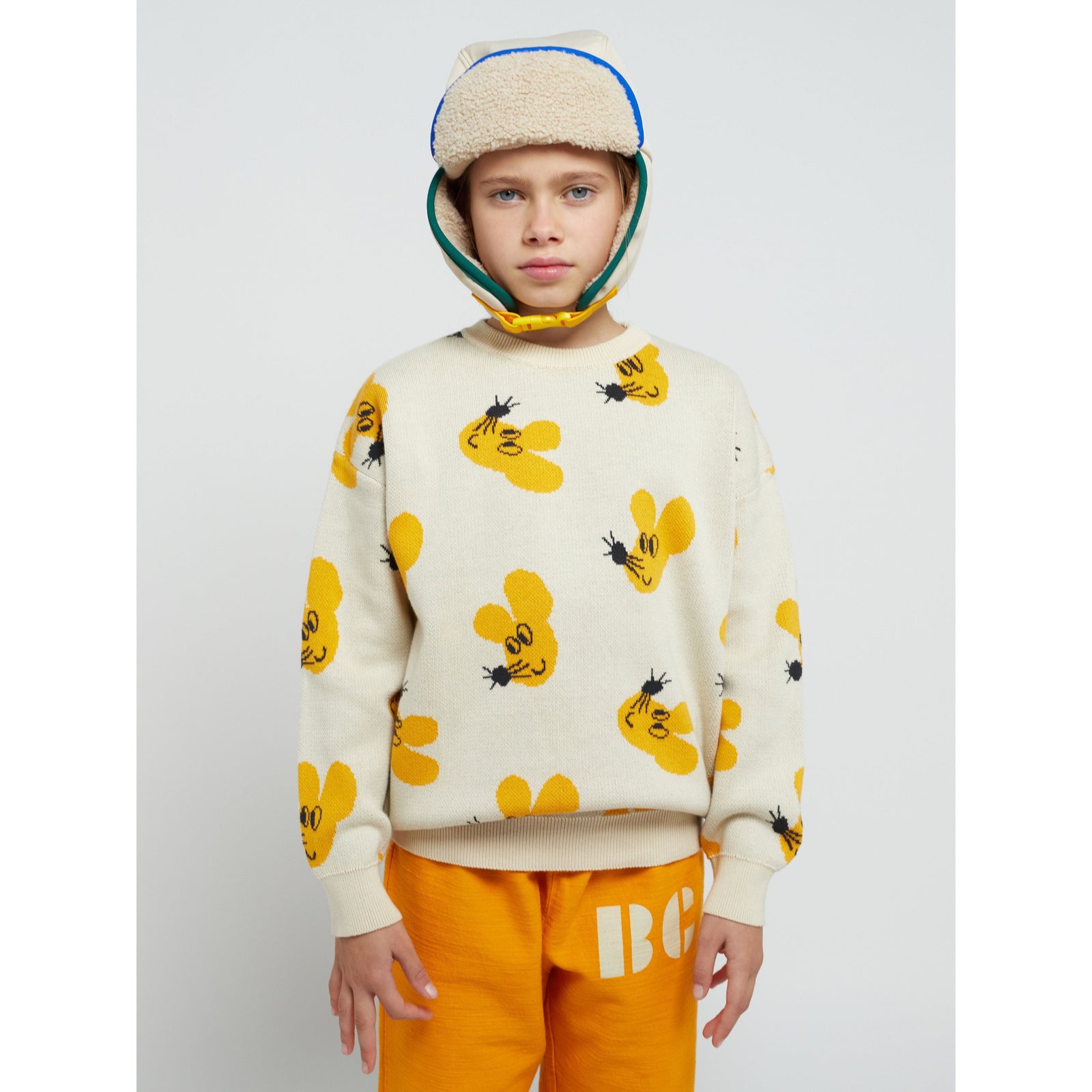 Mouse All Over Jacquard Cotton Jumper