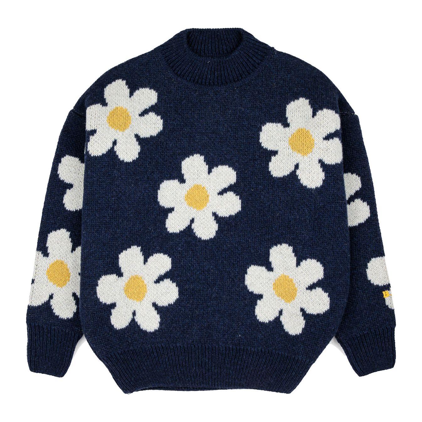 Big Flower Jacquard All Over Jumper
