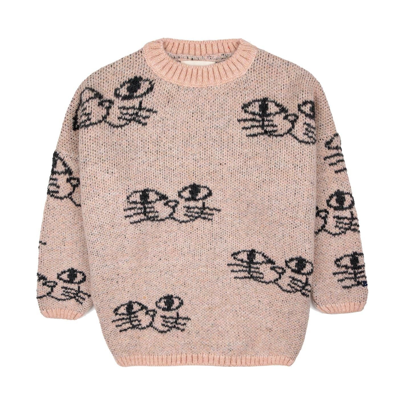 Smiling Cat All Over Jacquard Jumper