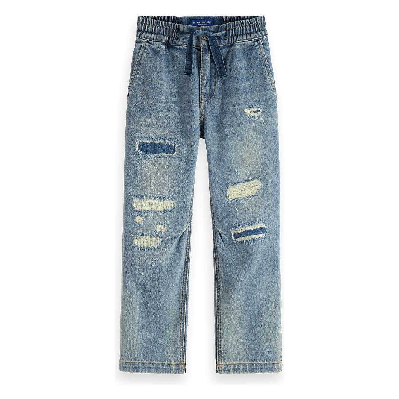 Relaxed-Fit Denim Jogger Pants