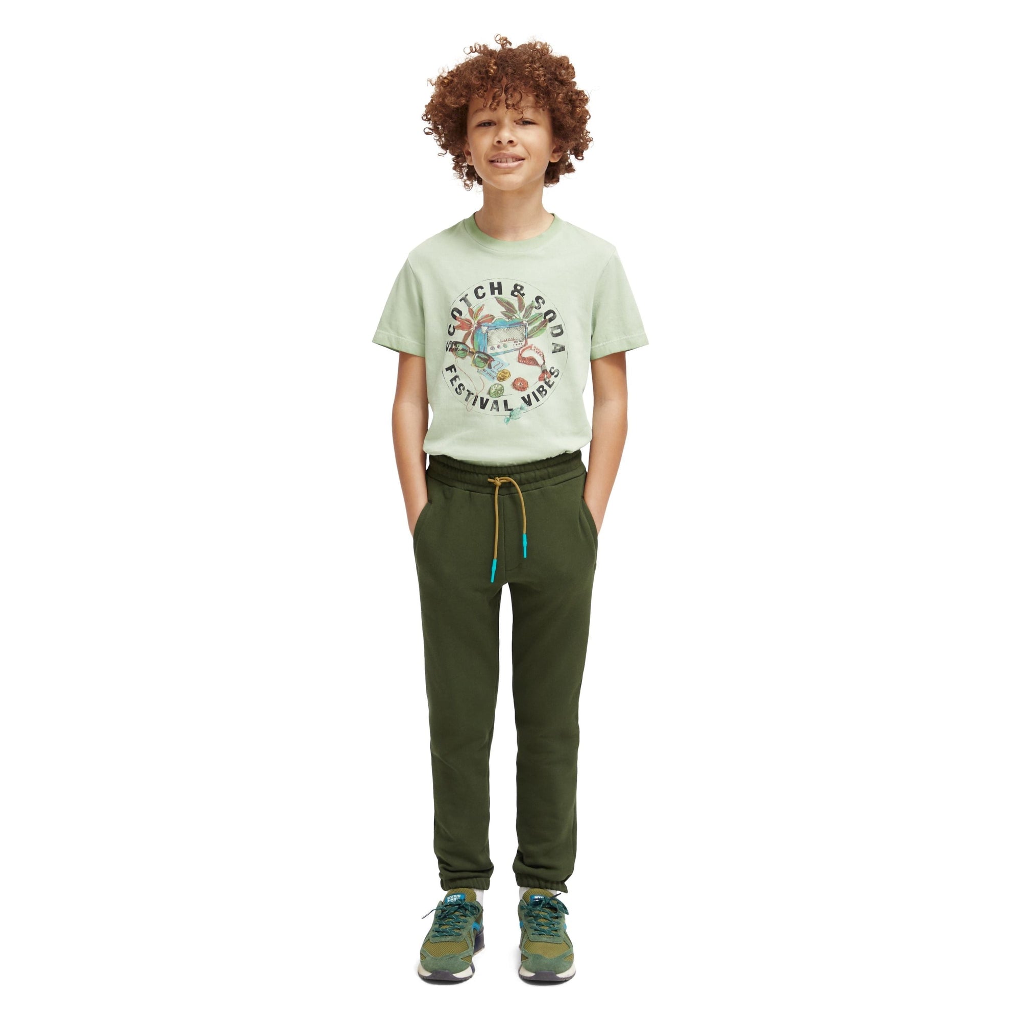 Relaxed-Fit Artwork T-Shirt - Light Military