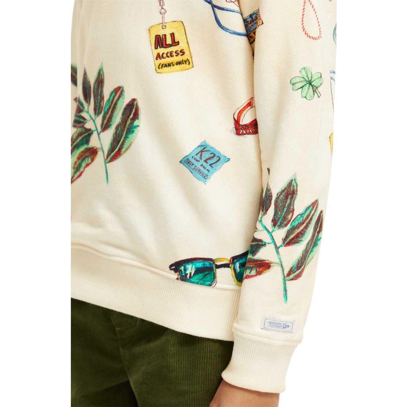 Printed Crewneck Sweatshirt