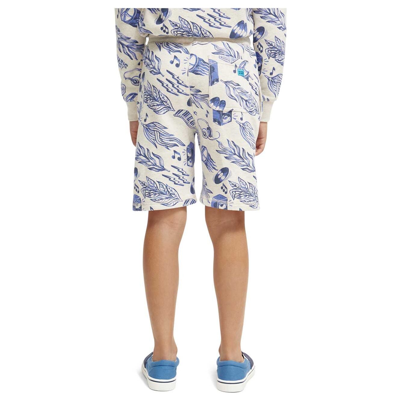 Printed Mid-Rise Sweatshorts