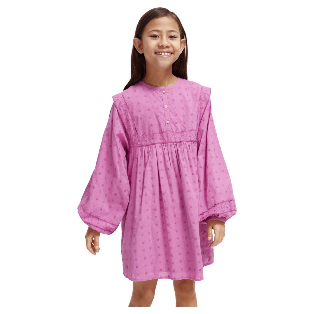 Broderie Anglaise Panel Dress